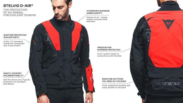 dainese releases stelvio d air touring jacket