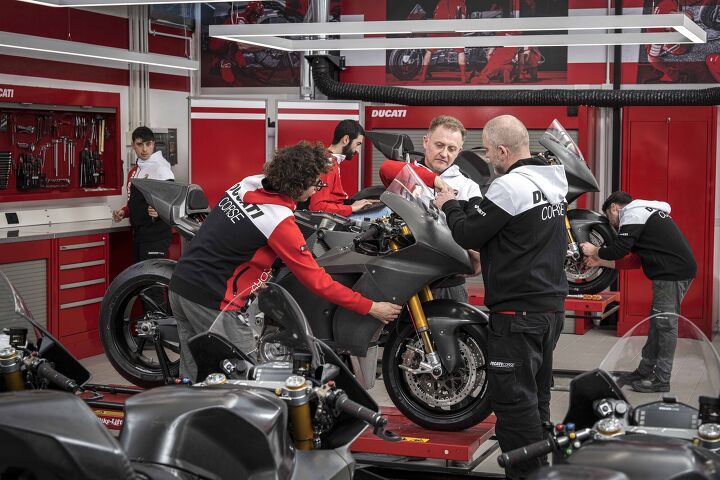 ducati starts production of its motoe racebikes for the 2023 season