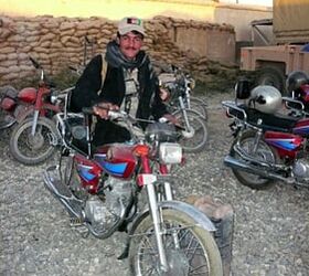 Afghanistan Motorcycle Police Ready to Mount