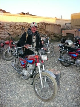 afghanistan motorcycle police ready to mount