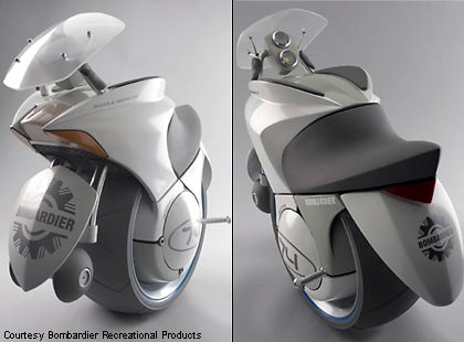 bombardier designs alternative fuel unicycle