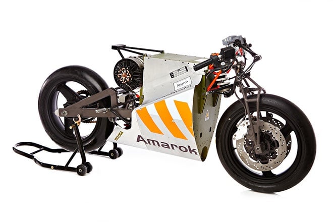 amarok p1 electric racing motorcycle less is more says designer
