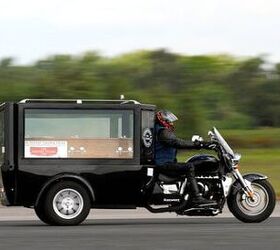 Man of God Sets Guinness World Speed Record With Triumph Rocket Motorcycle Hearse [Video]