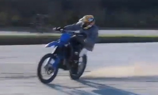 rossi trains in the off season by riding flattrack video