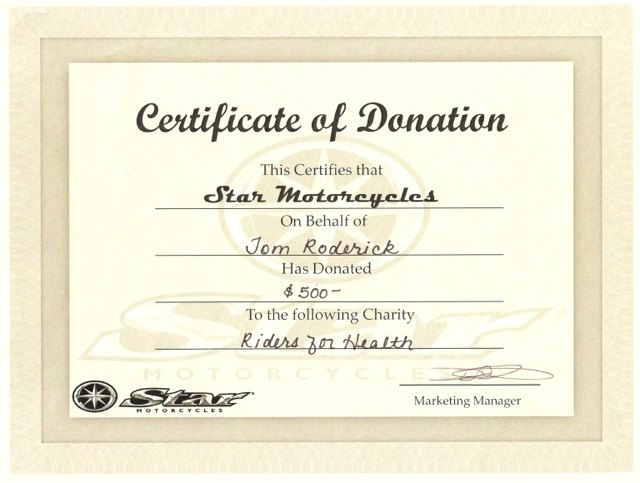 star s 11k charitable donation