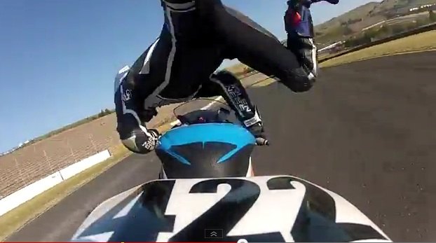 motorcycle roadracer makes incredible save to prevent high side crash video