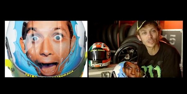 Di Rodi Helmet Celebrating 10 Years of Rossi's One-off Drudi Helmet Designs For ...