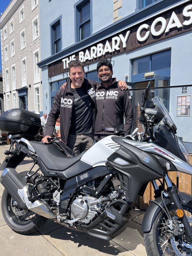  Adam and Abhi from Iconic Motorbikes enjoying their first, but not last, Isle of Man TT.