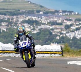 Dean Harrison at Waterworks, heading for another run across The Mountain. Photo by Isle of Man TT Races.