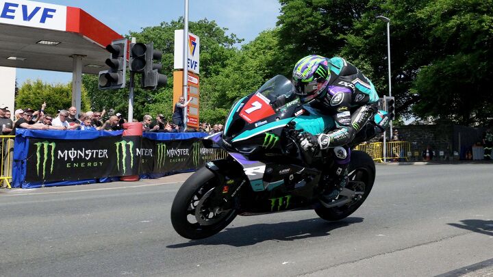 Josh Brookes at the top of Bray Hill. Photo by IOMTT.