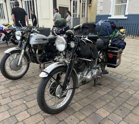 A proper touring machine, this loaded Vincent made an impression. 