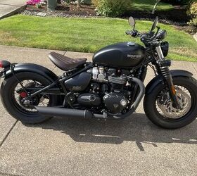 Triumph bonneville bobber black deals for sale