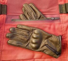 Large back waterproof pocket fits a pair of gloves with room for more.