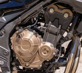 What the CB500F engine lacks in excitement, it compensates with reliability and the best miles per gallon.