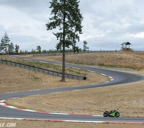 If you’re wondering why so many riders love the Ridge Motorsports Park, this picture should help explain it. Beautiful curves and lots of elevation. Ironically, this particular section of the track is my least favorite.