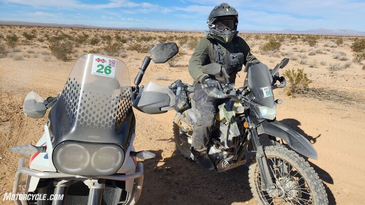 This was just after making it through a long, deep sandy section at the beginning of the LA-B2V. We both stopped and wondered what we had gotten ourselves into.