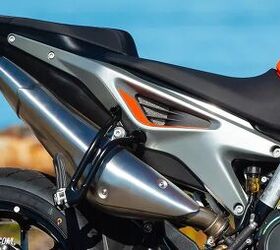 church of mo 2019 ktm 790 duke review first ride, That triangular hole in the subframe is the airbox intake For me the only stylistic miscue on the bike is the passenger peg which just begs to be removed for a cleaner look and what do you know KTM sells a sporty passenger seat cover