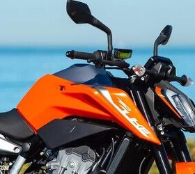 church of mo 2019 ktm 790 duke review first ride, With an average of 44 9 mpg the 3 7 gallon tank can theoretically yield 166 miles Some riders will wish for more