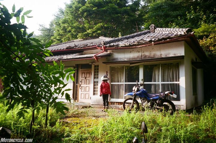 For nearly six months, they lived in Japan surfing, eating, and riding motorcycles in search of lost haikyos, which translates to “abandoned”. This building, within a tiny crumbling village, was a mere shell of its former self, rotting away from the inside. 