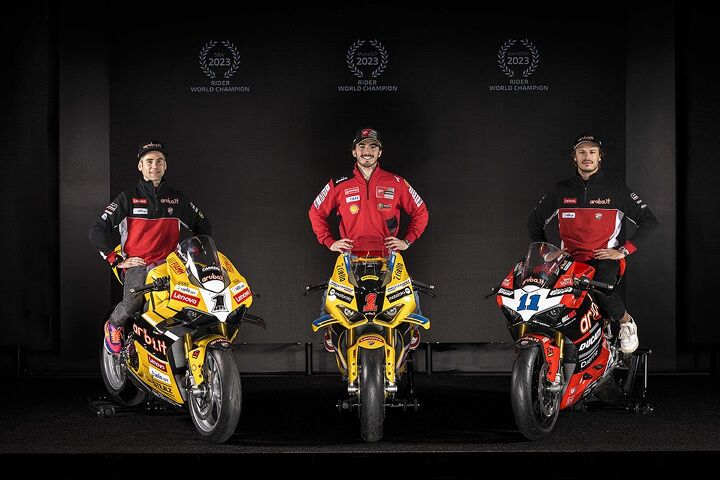 ducati celebrates 2023 championships with panigale v4 replicas