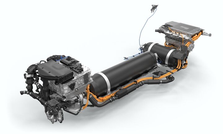 BMW is currently testing the iX5 Hydrogen car on public roads. Its hydrogen fuel cell drive system includes several components, including two hydrogen tanks.