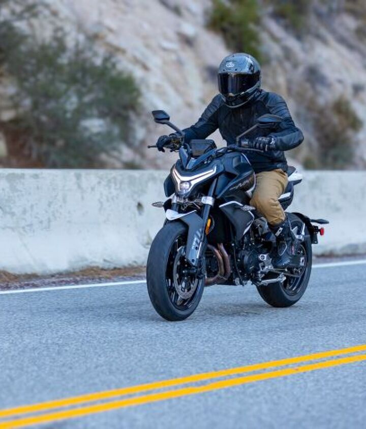 Relaxed ergonomics and a more upright seating position is usually regarded as a good thing, but in my case anyway, my chest turned into a sail at highway speeds. Your experience may vary depending on your body type.