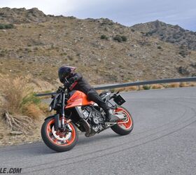 Undoubtedly, KTM will eventually release a 990 Duke R. Do they need to? Nope. This one is plenty good as-is. And it’s a steal, too. The competition – Ducati Streetfighter V2, Yamaha MT-09, MV Agusta Brutale 800, and Triumph Street Triple, just to name a few – should be concerned.