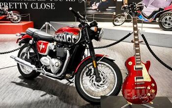 Elvis-Themed Triumph Motorcycle & Gibson Guitar SOLD for Good Cause