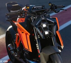 No other headlight has generated so much controversy than this one, but before you finalize your stance, see it in person. It fits the overall design flow of the bike, and if you needed a physical symbol to understand how KTM’s operating philosophy is unlike any other OEM, this is it. 
