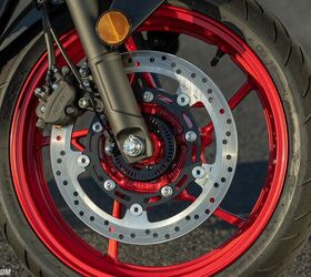 For braking power, the Z500 employs a dual-piston Nissin caliper with a 310mm semi-floating disc up front and a 220mm disc with a 27mm Nissin dual-piston caliper on the rear. A Nissin ABS unit is now a standard offering on both models of the Z500.