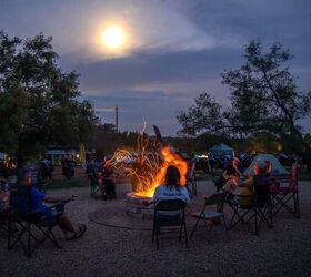 Circled up around the campfire after a long weekend of training.