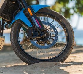 While it does have adequate power, you won’t be feeling any feedback at the lever from that front brake.