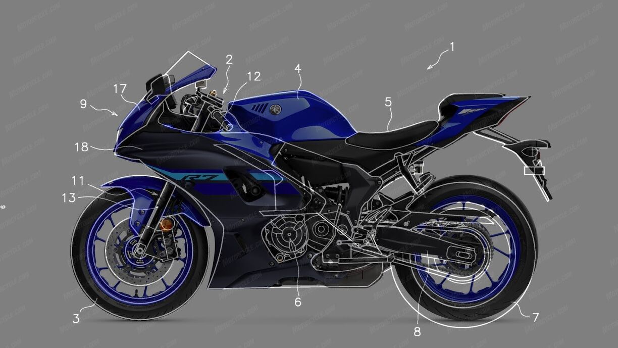 Updated Yamaha R7 Revealed In Patent Filings | Motorcycle.com
