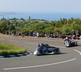 Up the Gooseneck, one of the best vantage points on the TT Course.