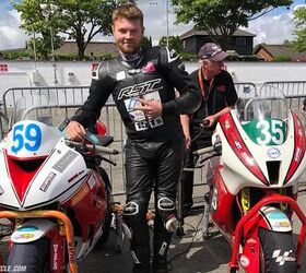 Gareth Arnold at Parc Ferme, the TT Course.