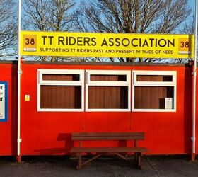 A hut full of history and craic. The TTRA by the paddock and grandstand.