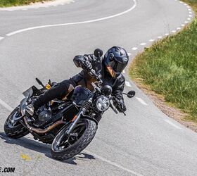 Even during our speedy tour of the Catalan countryside, I only touched the footpegs down a few times. Lean angle is ample.