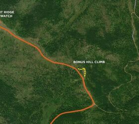 If you are feeling confident with your ride up to the Fire Watch, on your way back down there is a short rocky hill climb highlighted in yellow to test your skills. If you can do this comfortably, the ‘spicy’ section of the route is right in your wheelhouse. Route Shared below.