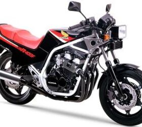 The very first CBR series models, the 1983 CBR400F.