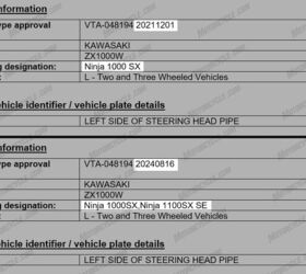 The Ninja 1000SX file was last updated Dec. 1, 2021 (top). The file was updated Aug. 16, 2024, and again on Aug. 27, (but only made public this week) adding a Ninja 1100SX SE.