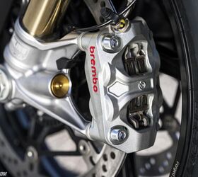 Brembo’s latest caliper, the Hypure is making its introduction aboard the Panigale V4.