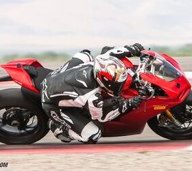 When we tested the first-gen Panigale V4 S, we noted how demanding it was to ride quickly and consistently around a racetrack.