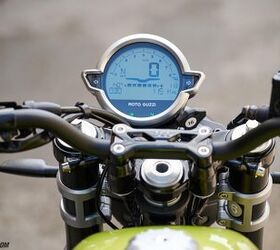 The round LCD instrumental is easy to navigate via the updated switchgear. Still, the dash feels more old hat than old school. Three ride modes are available (Rain, Road, and Sport) with Sport mode remaining exclusive to this model. 