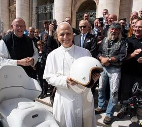 The unique bike that was presented to the Pope