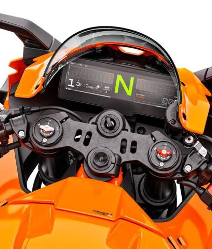 KTM 990 RC R side profile orange