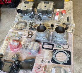 In retrospect, building the engine—for me—was a huge accomplishment. Earlier this summer I didn’t see it that way—looking at this pile of parts struck terror in my heart. Now I’m keen to do it again. But this time the entire engine, bottom-end and all. 