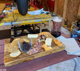 Gestures like this happy hour break courtesy of my wife Laura kept me from going mad while building up the bike. Lately I’m into hoppy IPAs, and salty black olives are a must. 