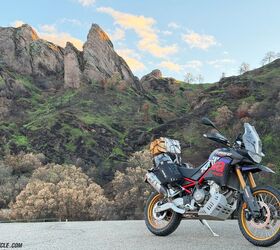 Riding into the unknown, with firewood optimistically strapped to the back of the Aprilia, we just needed a safe place to bed down for the night.