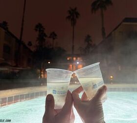 Champagne in a hot tub while it's raining? There are worse ways to bring in the new year.