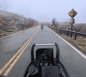 The scorched road sign and ashen landscape was a poignant reminder of just how devastating wildfires are.